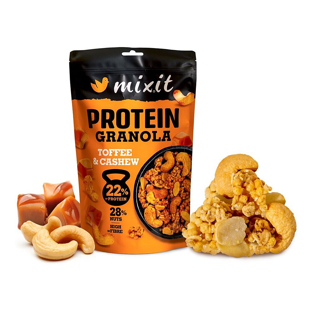 MIXIT Proteinová granola z pece toffee a kešu 350 g