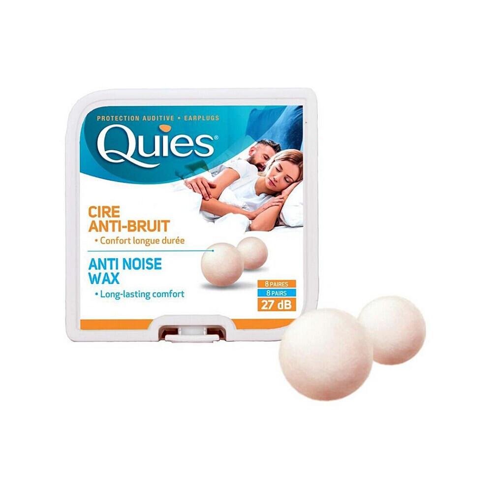 QUIES Chránič sluchu z přírodního vosku 8 párů
