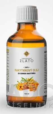 Poľnohospodárske družstvo Tvrdošovce T.ZLATO 100% RAKYTNÍKOVÝ OLEJ za studena lisovaný 1x100 ml 100ml