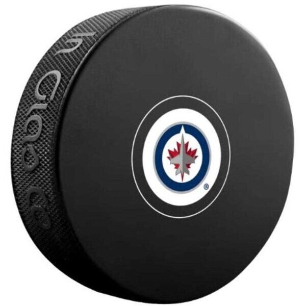 INGLASCO WINNIPEG JETS AUTOGRAPH BLISTER Hokejový puk, černá, velikost