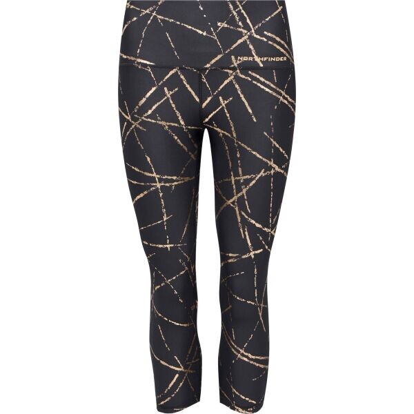 Northfinder MAGDALENA Dámské sportovní 7/8 legíny, černá, velikost
