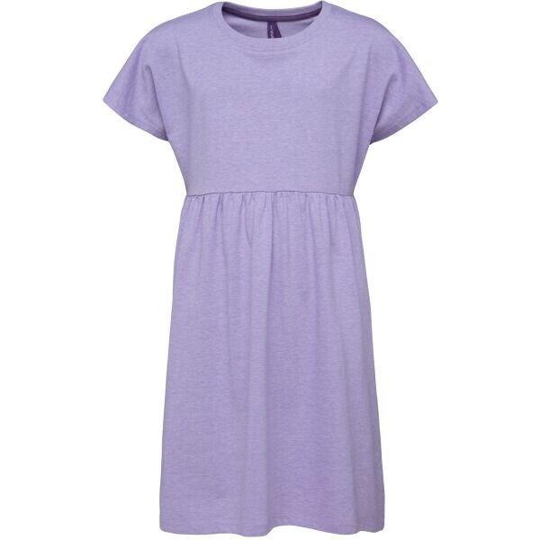 Lewro BECKIRA Pohodlné dívčí šaty, fialová, velikost 116-122