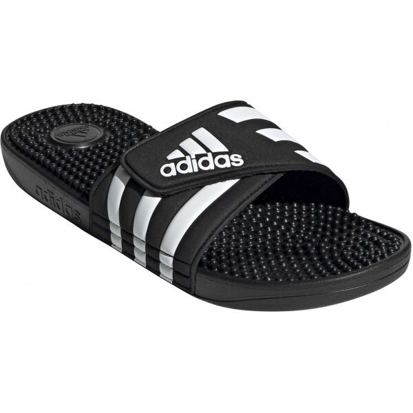 adidas ADISSAGE Unisexové pantofle, černá, velikost 40 2/3