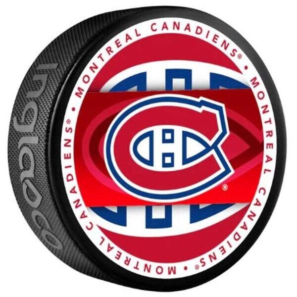 INGLASCO MONTREAL CANADIENS MEDALLION BLISTER Hokejový puk, černá, velikost