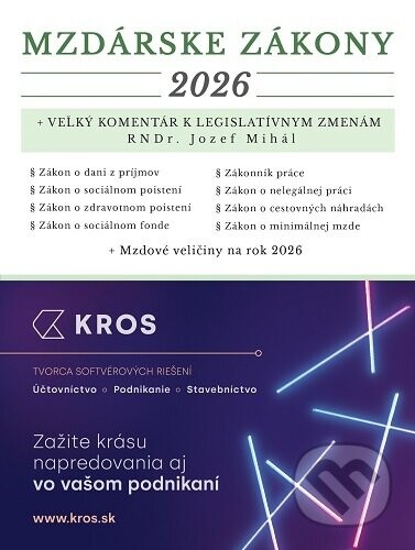Mzdárske zákony 2026 - Porada s.k.