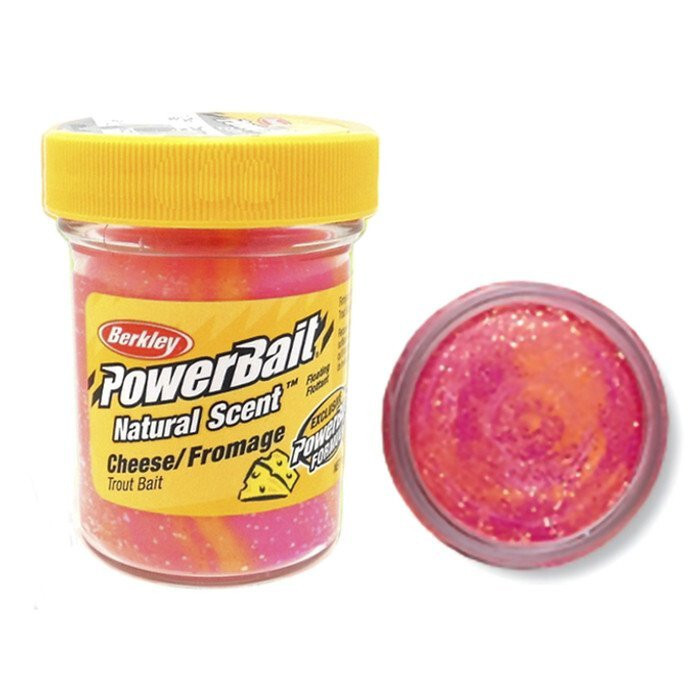 Berkley - Power Bait Natural Glitter- Pstruhové Těsto Cheese Sherbet 50g
