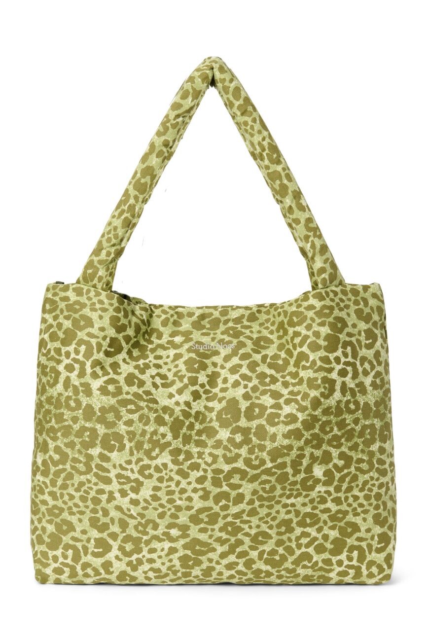 STUDIO NOOS Cotton MOM BAG - přebalovací taška | Green Leopard