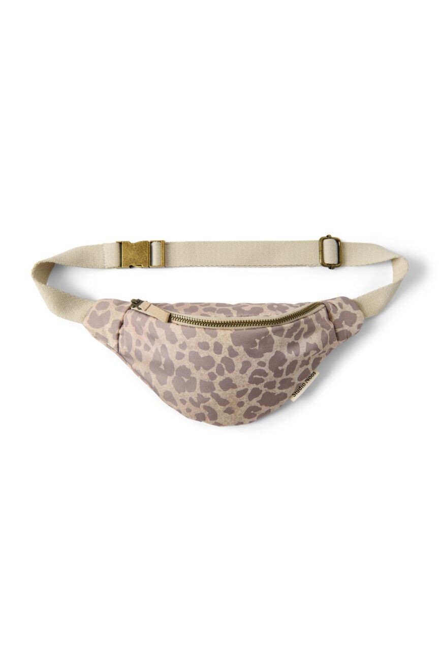 STUDIO NOOS Puffy Mini FANNY pack - ledvinka | Cream Leopard
