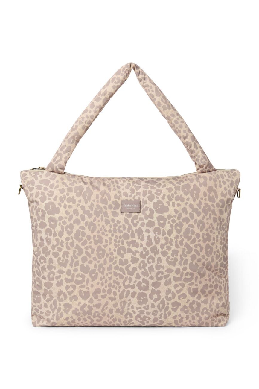 STUDIO NOOS Puffy DIAPER BAG - přebalovací taška | Cream Leopard