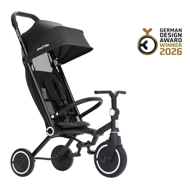 smarTrike Wonder Max jet black, multifunkční kočárek