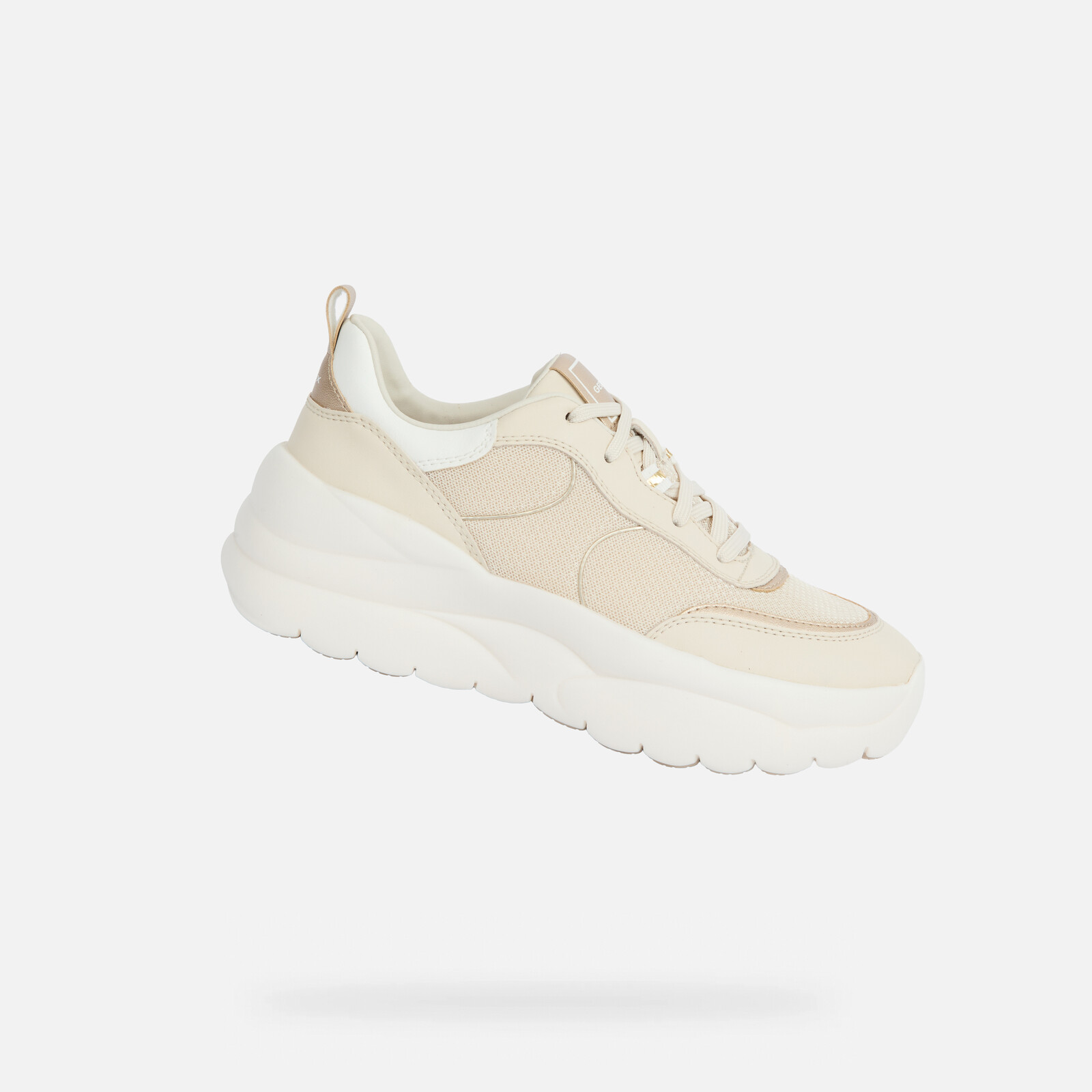 Krémové dámské tenisky Geox Xtros