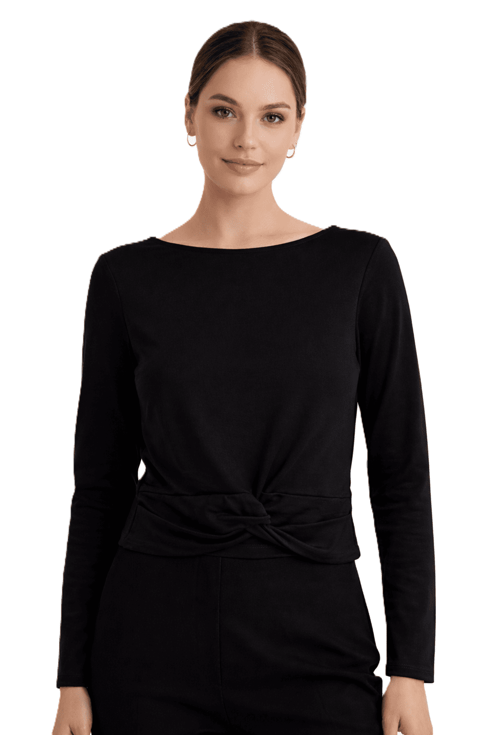 Guido Maria Kretschmer dámský crop top s dlouhým rukávem