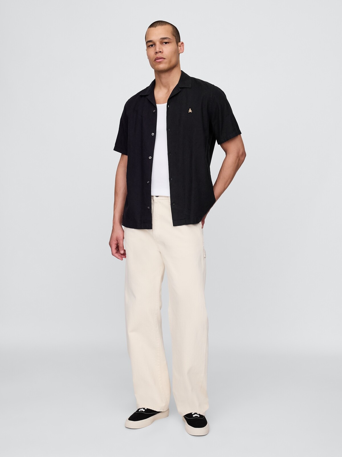 GAP lněná košile Brannan Bear - pánská