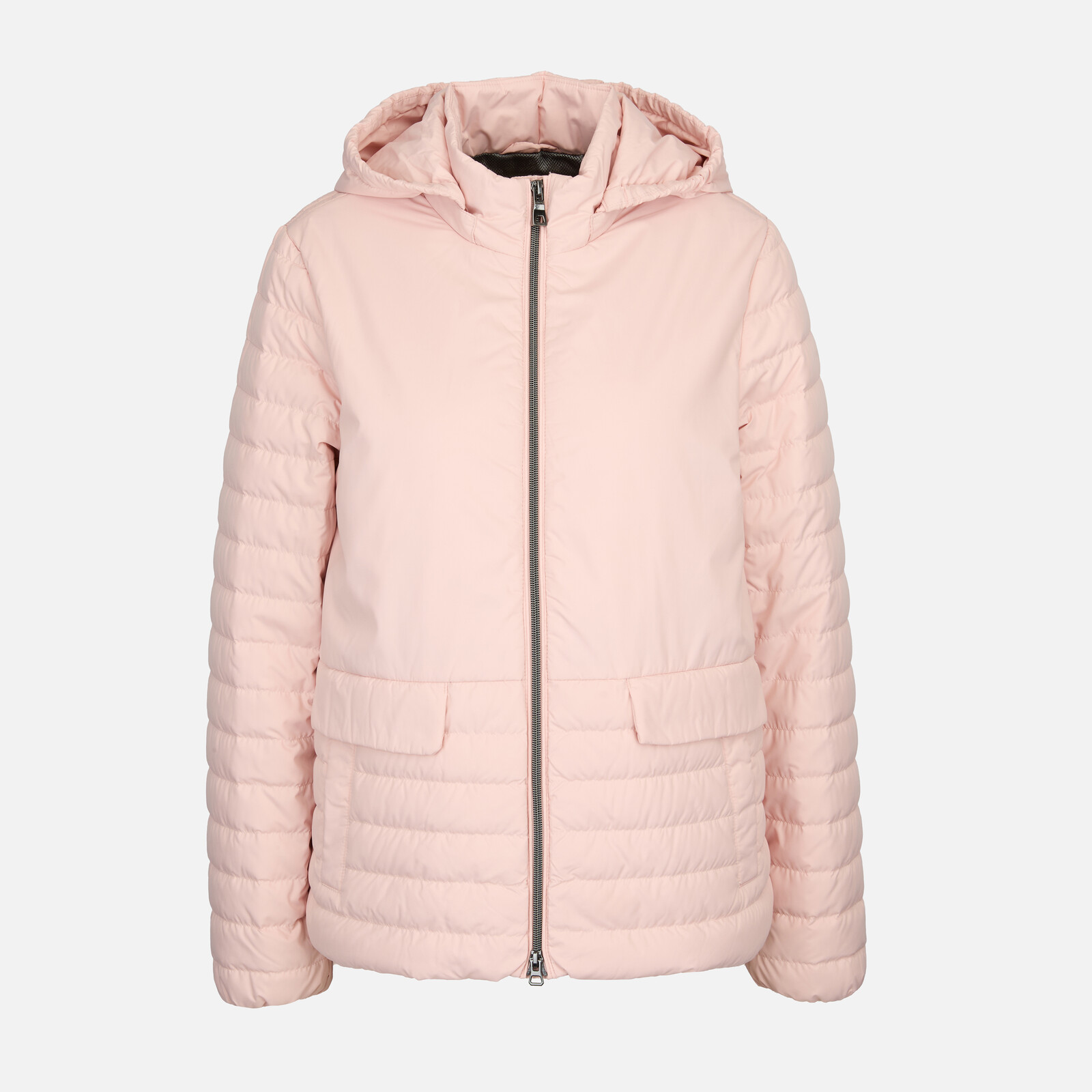 Růžová dámská prošívaná bunda Geox Myluse