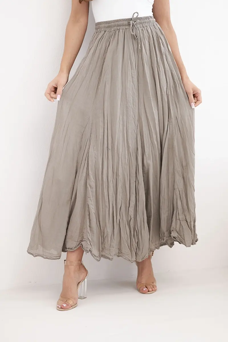 Dámská maxi sukně s elastickým pasem