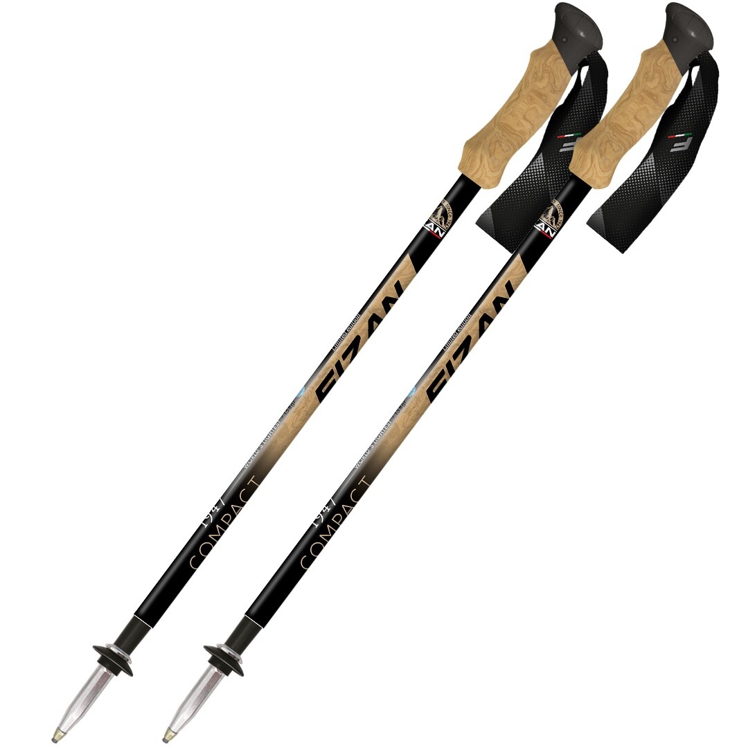 Fizan Compact 1947 zlato-černá Trekové hole