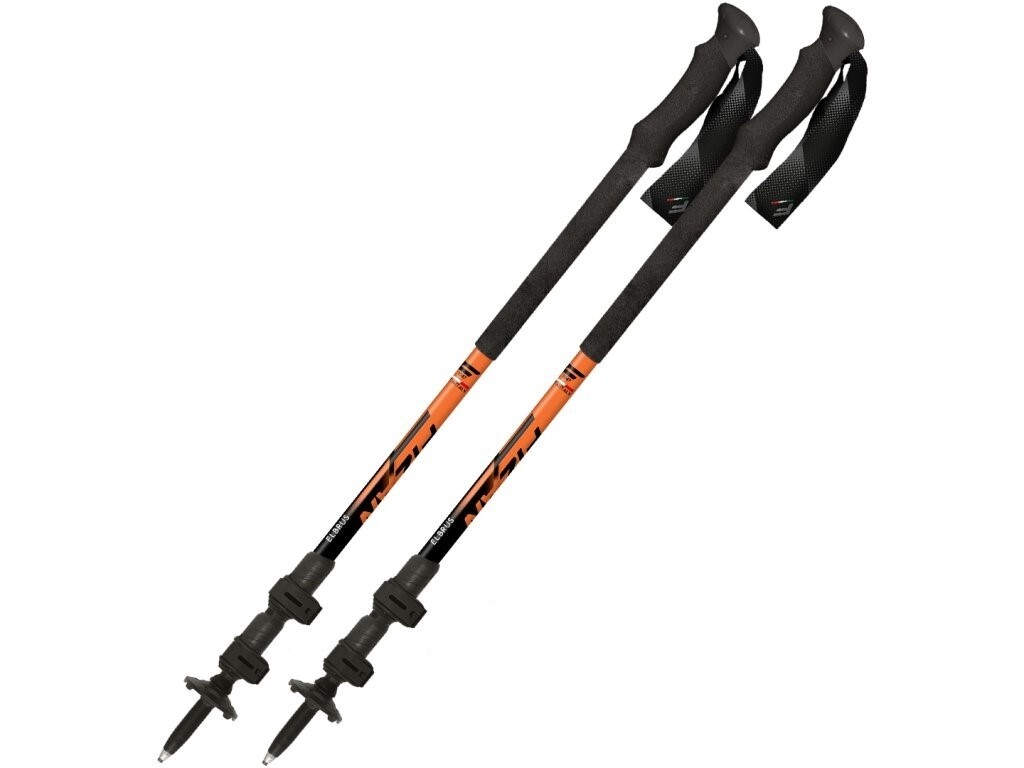 Fizan Elbrus černo-oranžová Trekové hole