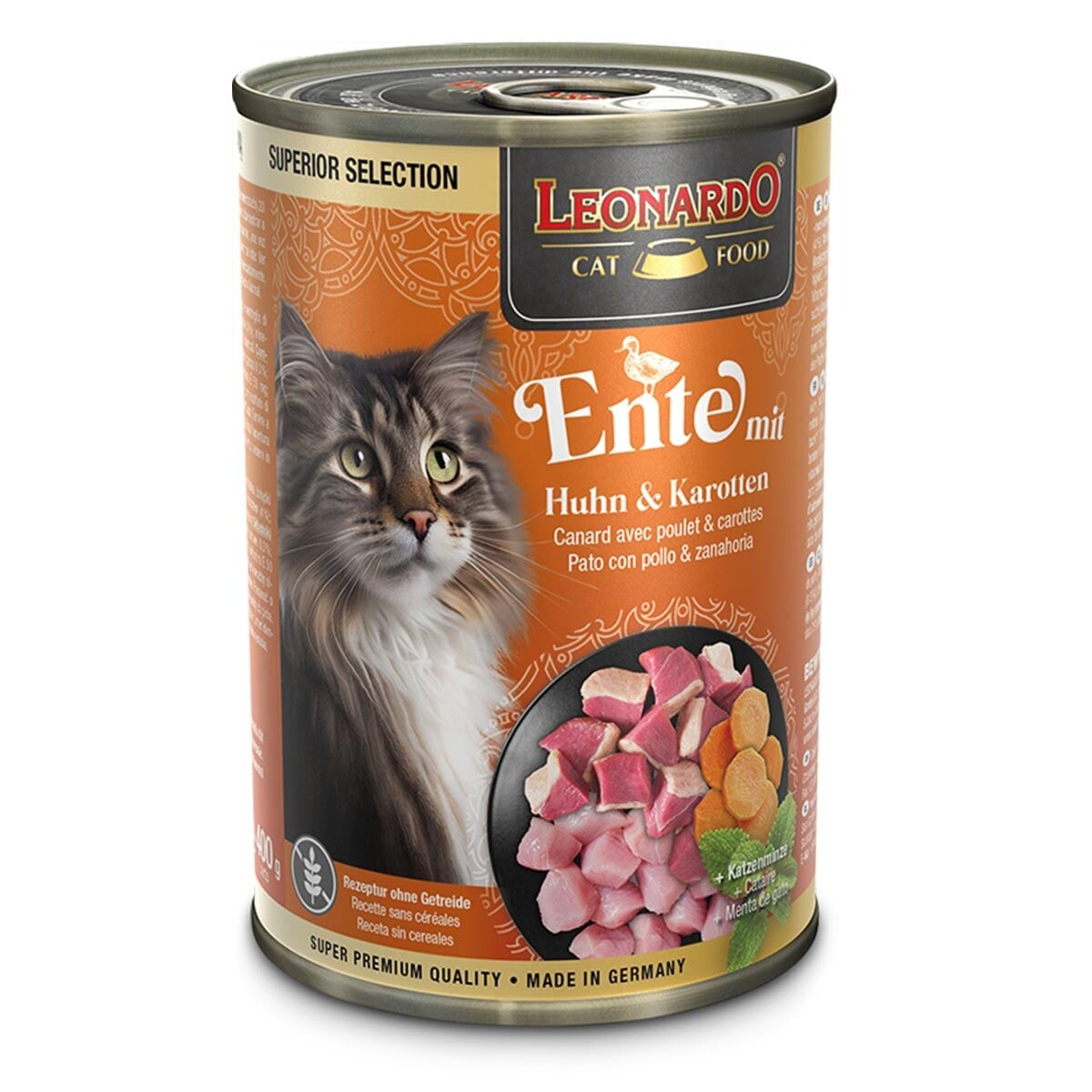 Leonardo kachna s kuřecím a mrkví 24× 400 g
