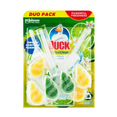 Duck Active Clean Citrus Splash WC závěs do toalety, 2 × 38,6 g