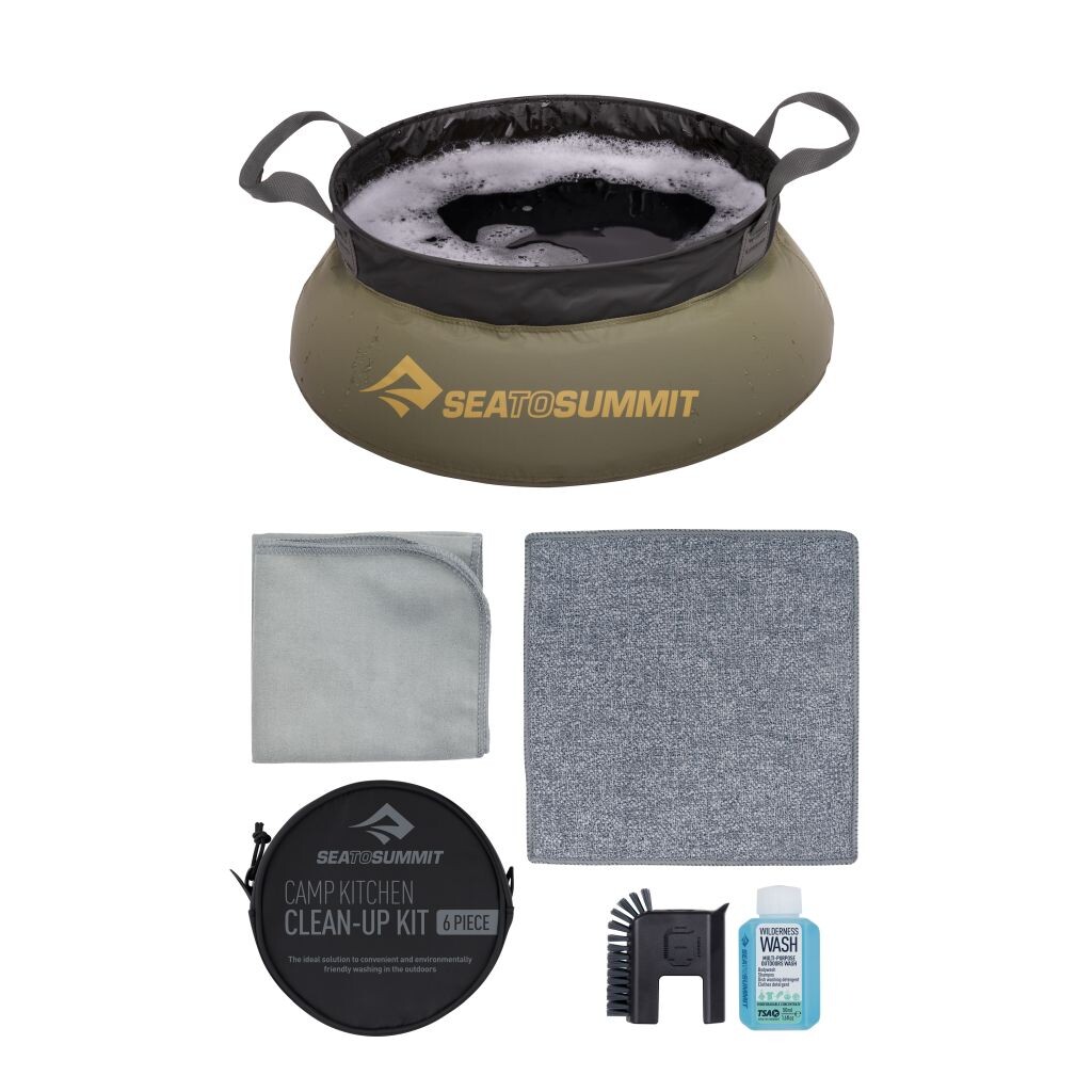 SEA TO SUMMIT Camp Kitchen Clean Up Kit - [6 Piece] Assorted