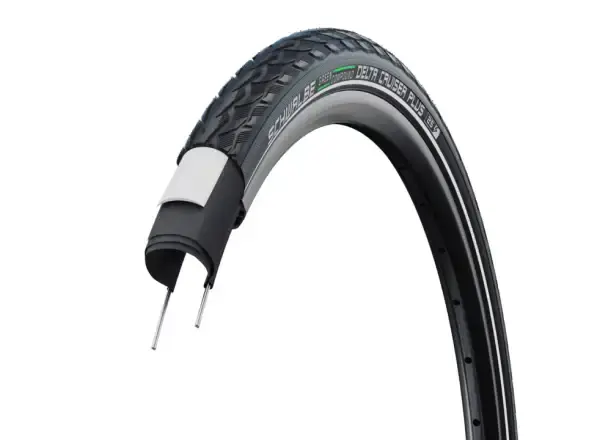 Schwalbe 47-622 DeltaCruiser Plus Active PunctureGuard E-25, wired, Green compound, black-