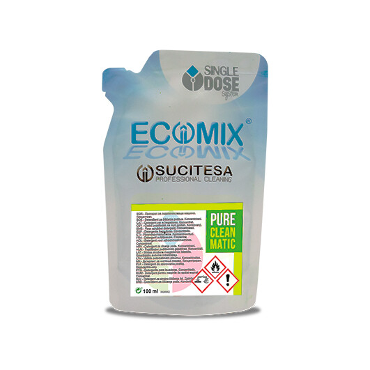 SUCITESA ECOMIX PURE CLEANMATIC, běžné mytí, citrus, balení 24x100ml sáček