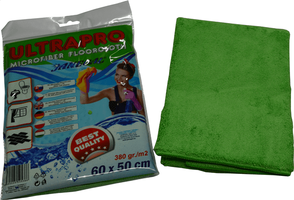 Hadr mikroultra na podlahu PROFI 60x50cm zelený, 380g, 1 utěrka