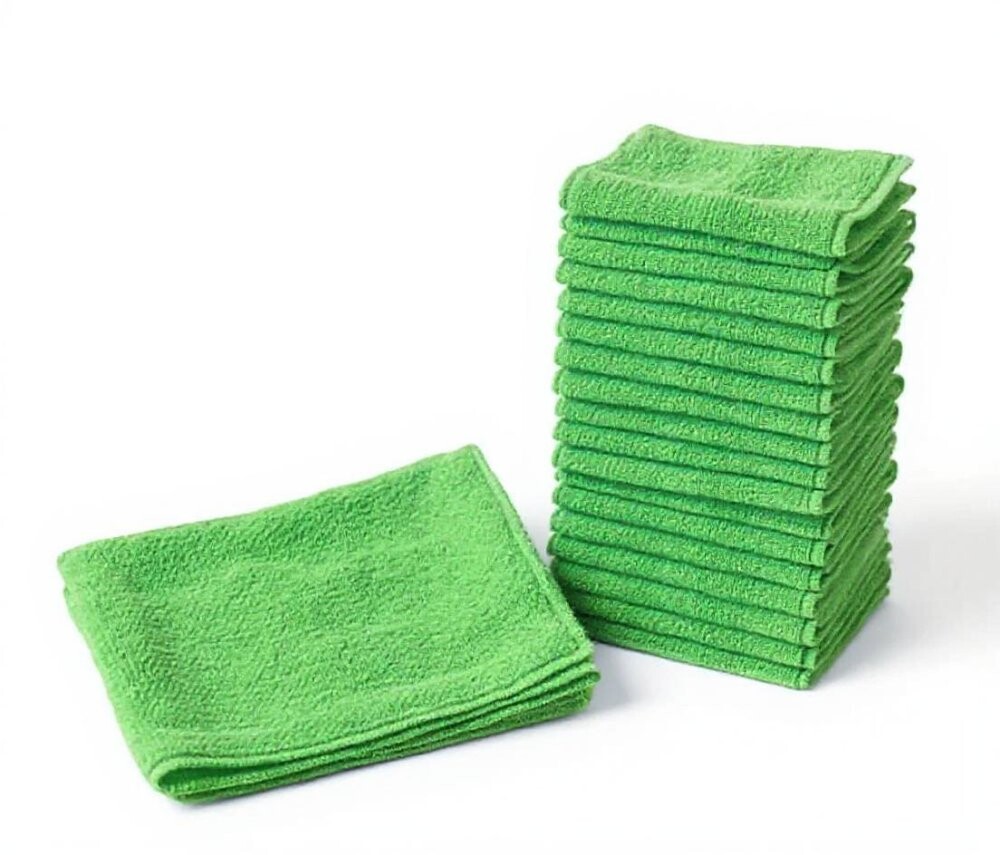 Mikroutěrka Profi zelená 35 x 30cm, 310g/m2, balení 12 utěrek