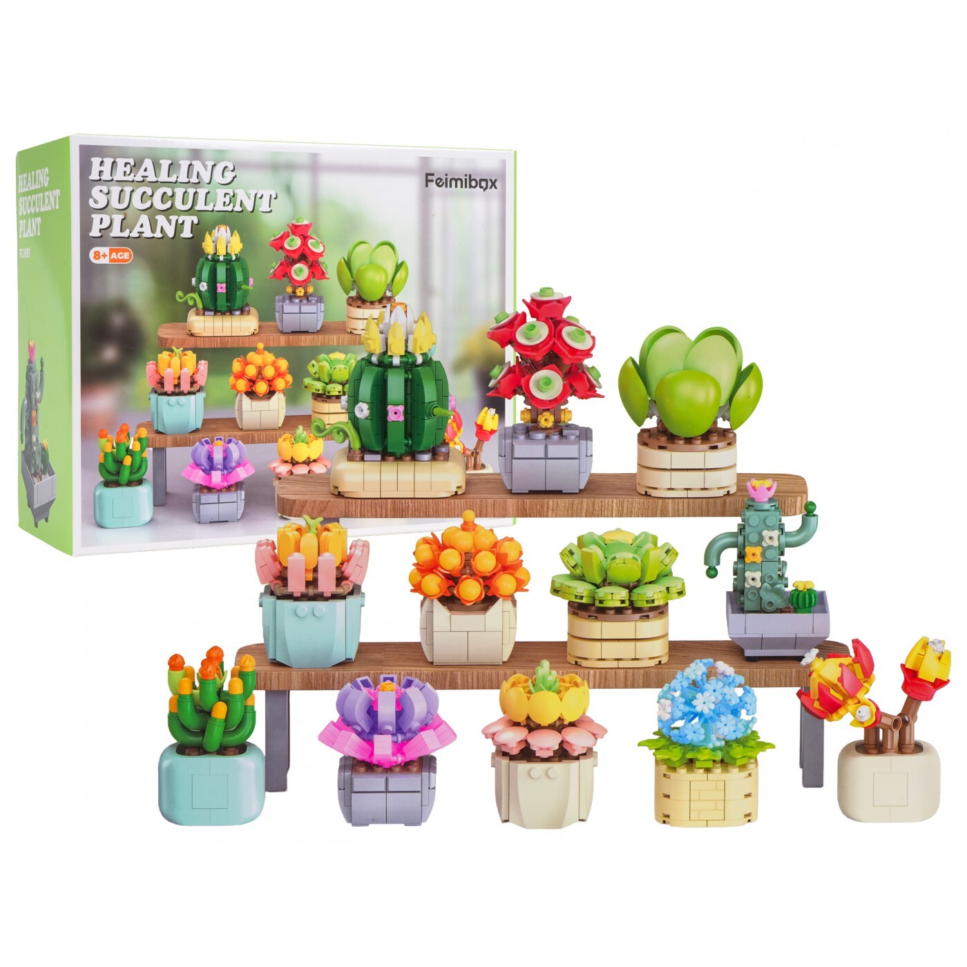 mamido Stavebnice květiny v květináčích 1051 dílků