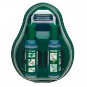 Nástěnný držák pro výplach očí s fyziol. roztokem