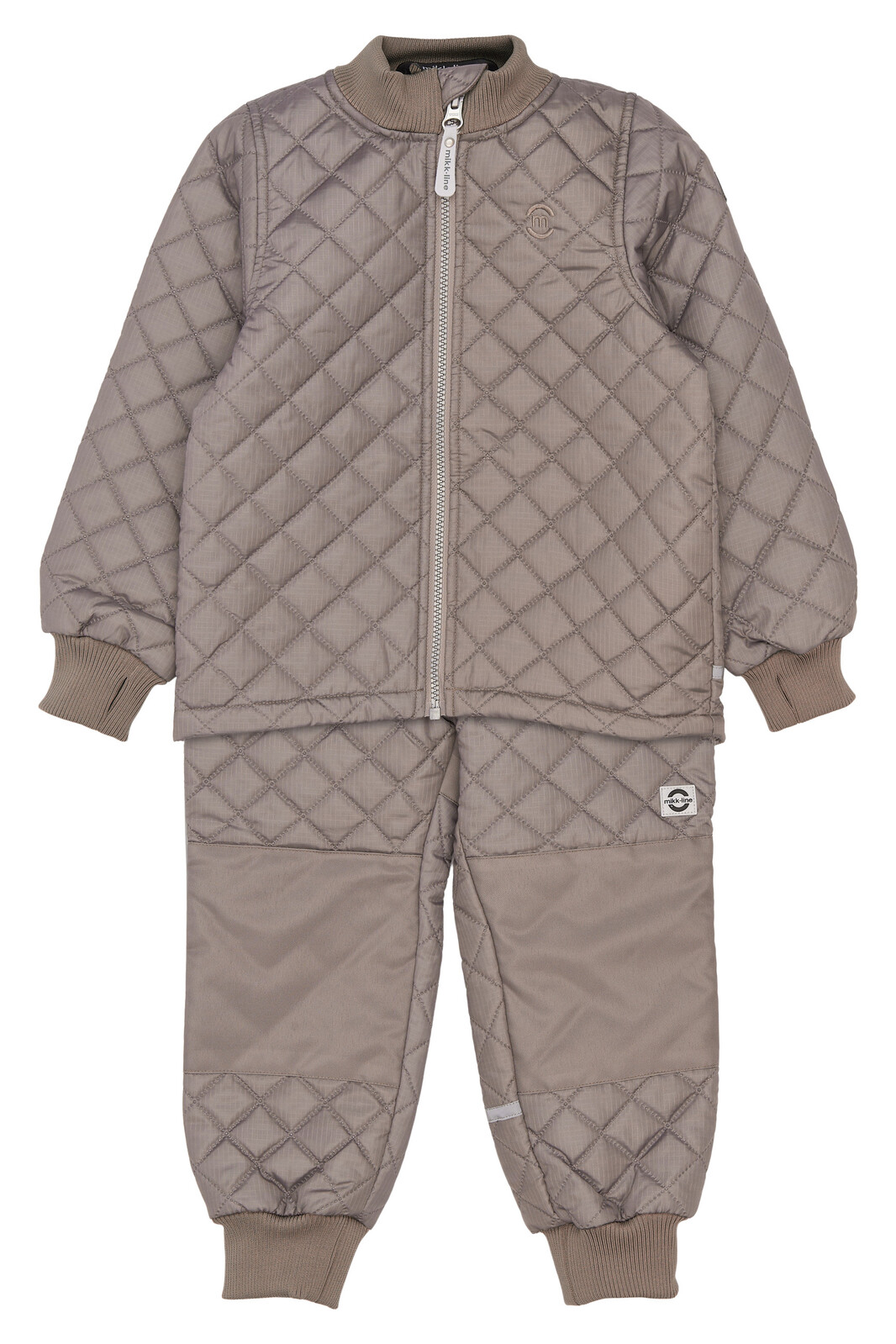Mikk-Line Mikk - Line dětské termo kalhoty s bundou 4205 Cinder Velikost: 74