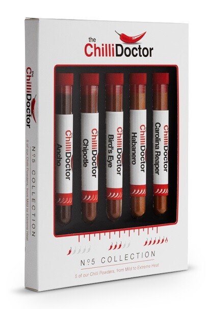 The Chilli Doctor No 5 Collection - dárková sada chilli prášků
