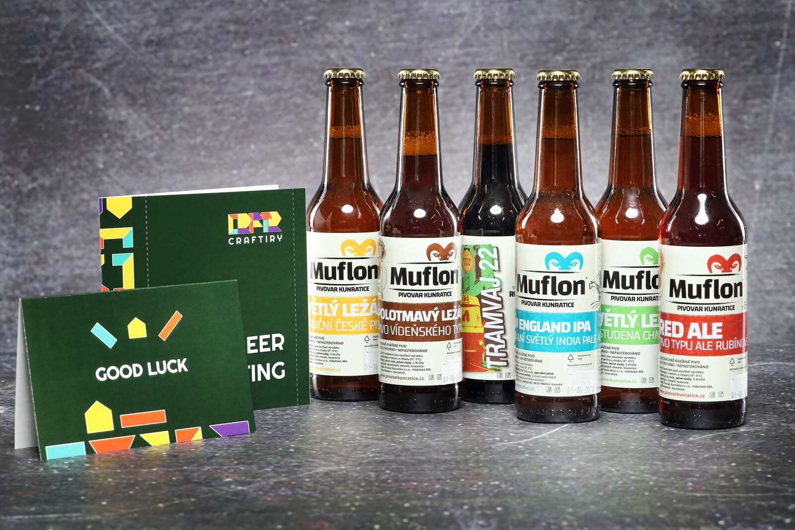 Degustační set 6 řemeslných piv