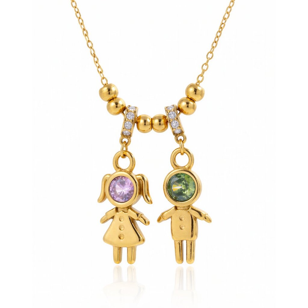 ELENYS Precious Bond – pozlacený náhrdelník 18K žluté zlato Délka: 42+5 cm / max. 47