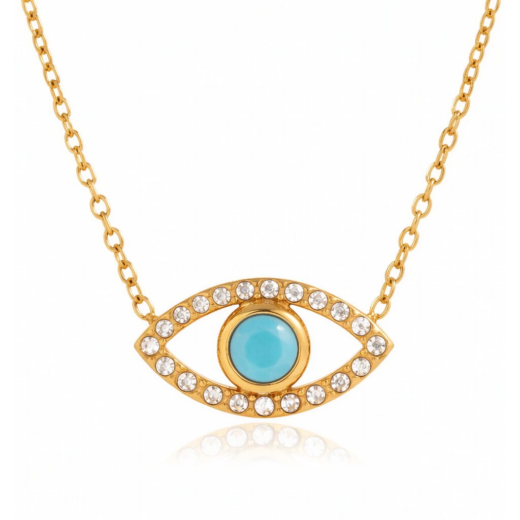 ELENYS Inner Vision – pozlacený náhrdelník 18K žluté zlato Délka: 40+5 cm / max. 45 cm