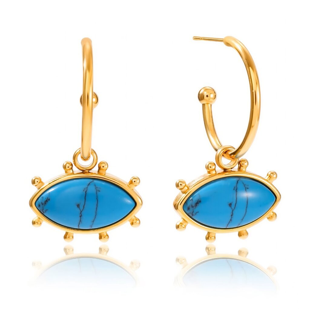 ELENYS Marella – pozlacené náušnice 18K žluté zlato