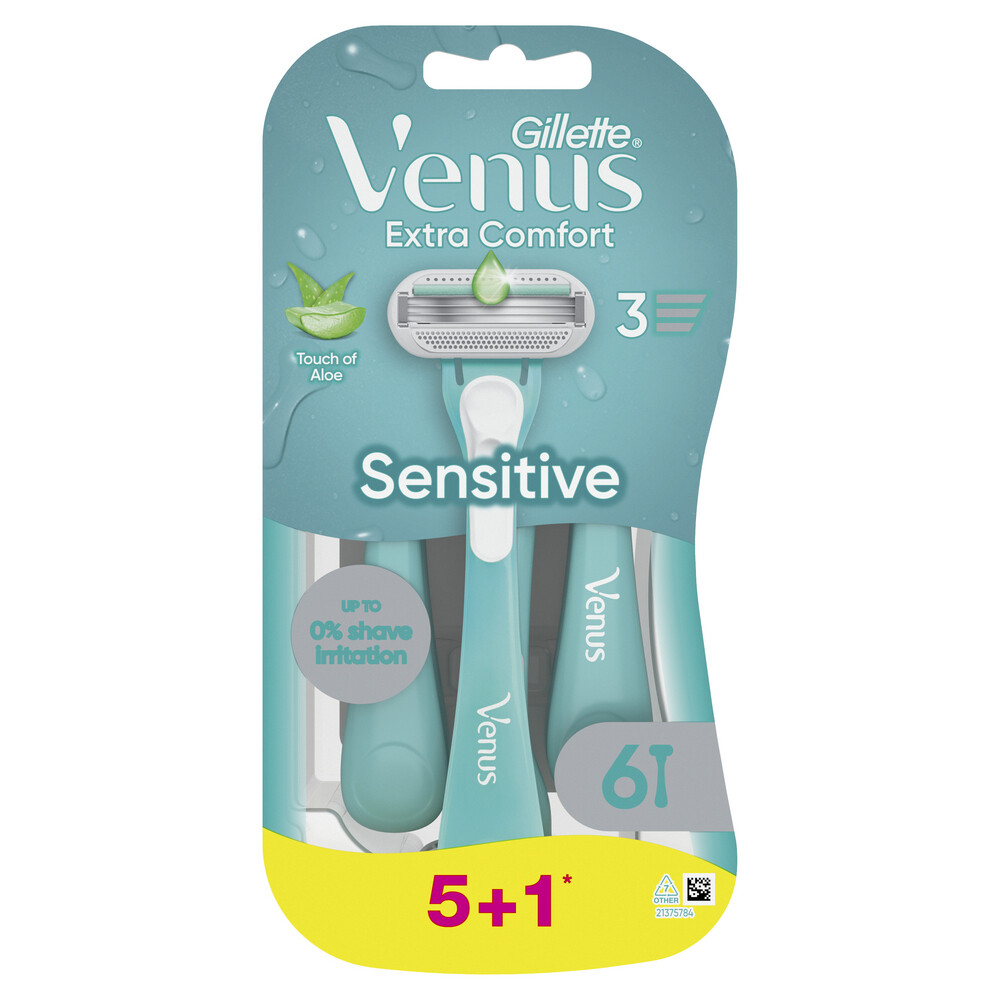 GILLETTE VENUS Pohotová holítka, Extra Comfort Sensitive 6 ks