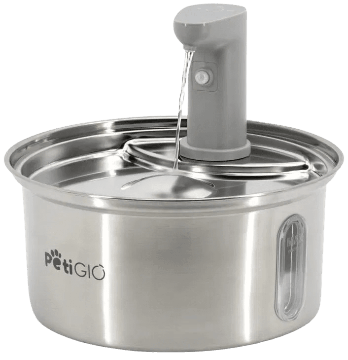 PETIGIO Peti-to-Eat automatická fontána pro domácí mazlíčky nerez
