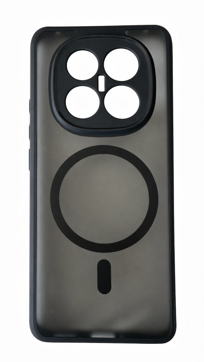 Kryt TopQ Full Matte Xiaomi Redmi Note 14 Pro+ 5G MagSafe průhledný černý 173495