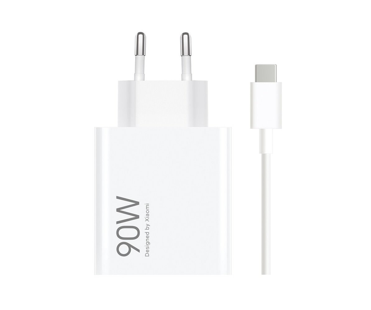 Nabíječka Xiaomi USB-A 90W + USB-C 6A datový kabel, bílá (bulk)