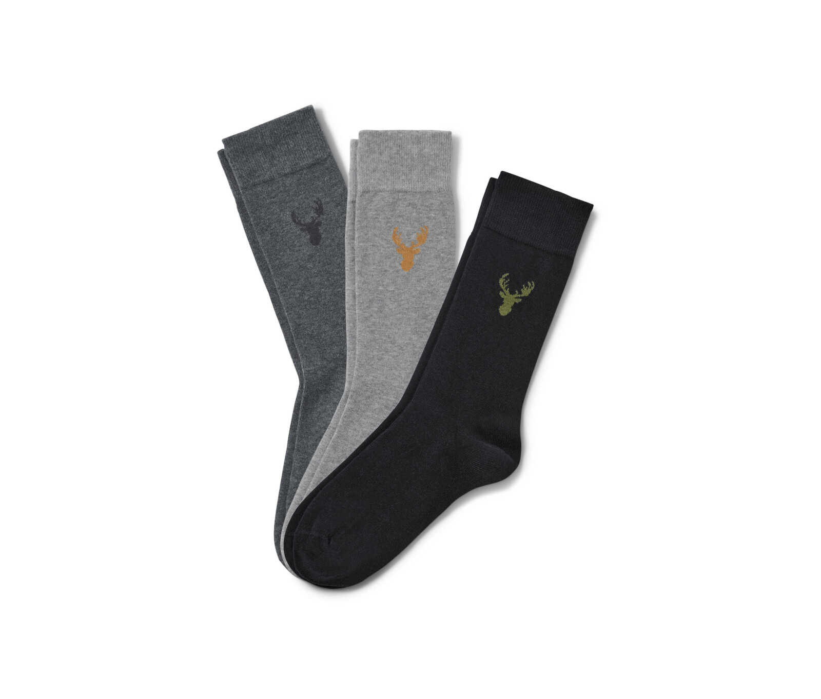 Tchibo - Ponožky - pro muže - vel. 44-46 - barva: černá/s potiskem