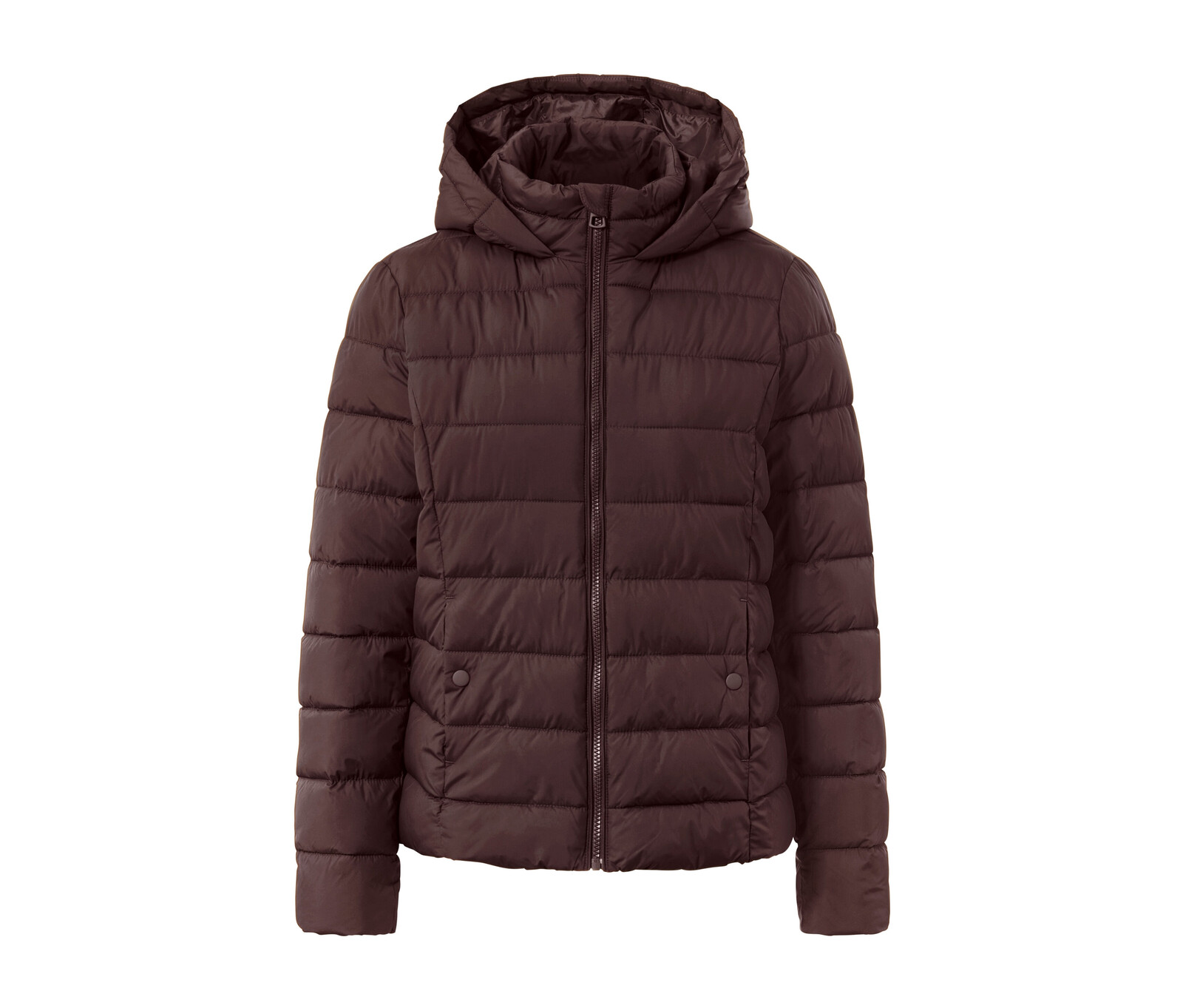 Tchibo - Prošívaná bunda s kapucí - pro ženy - vel. 52 - barva: hnědá