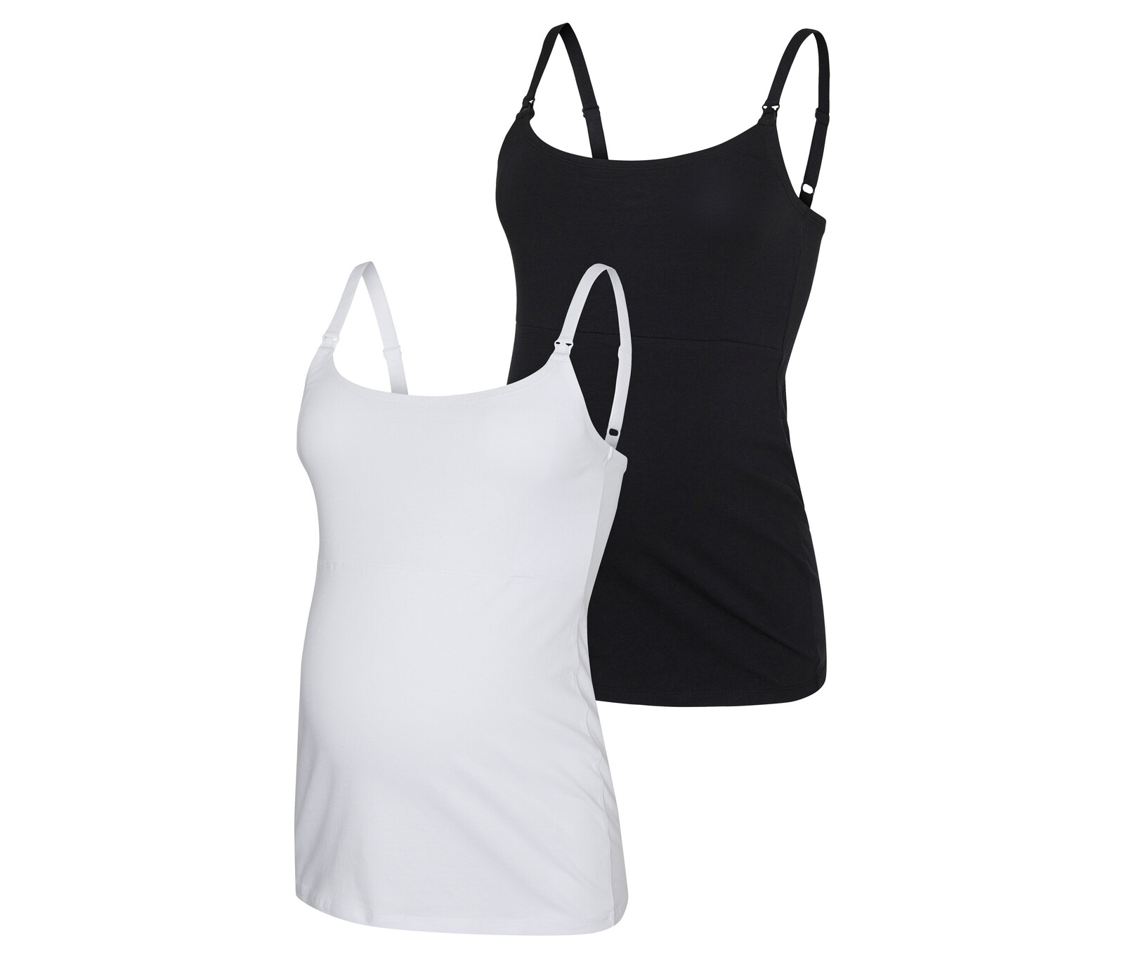 Topy se špagetovými ramínky Mamalicious »Mlkerrie« - pro ženy - vel. L - barva: černá