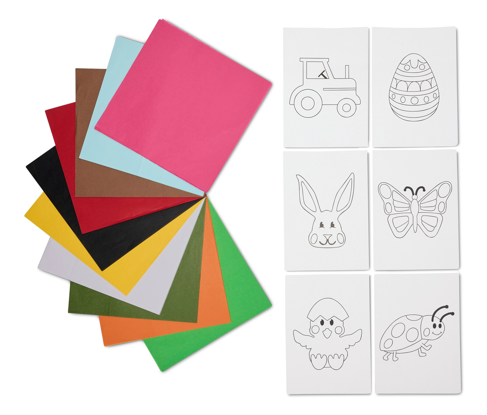 Tchibo - Sady pro výrobu obrázků ze zmačkaného papíru - barva: vícebarevná