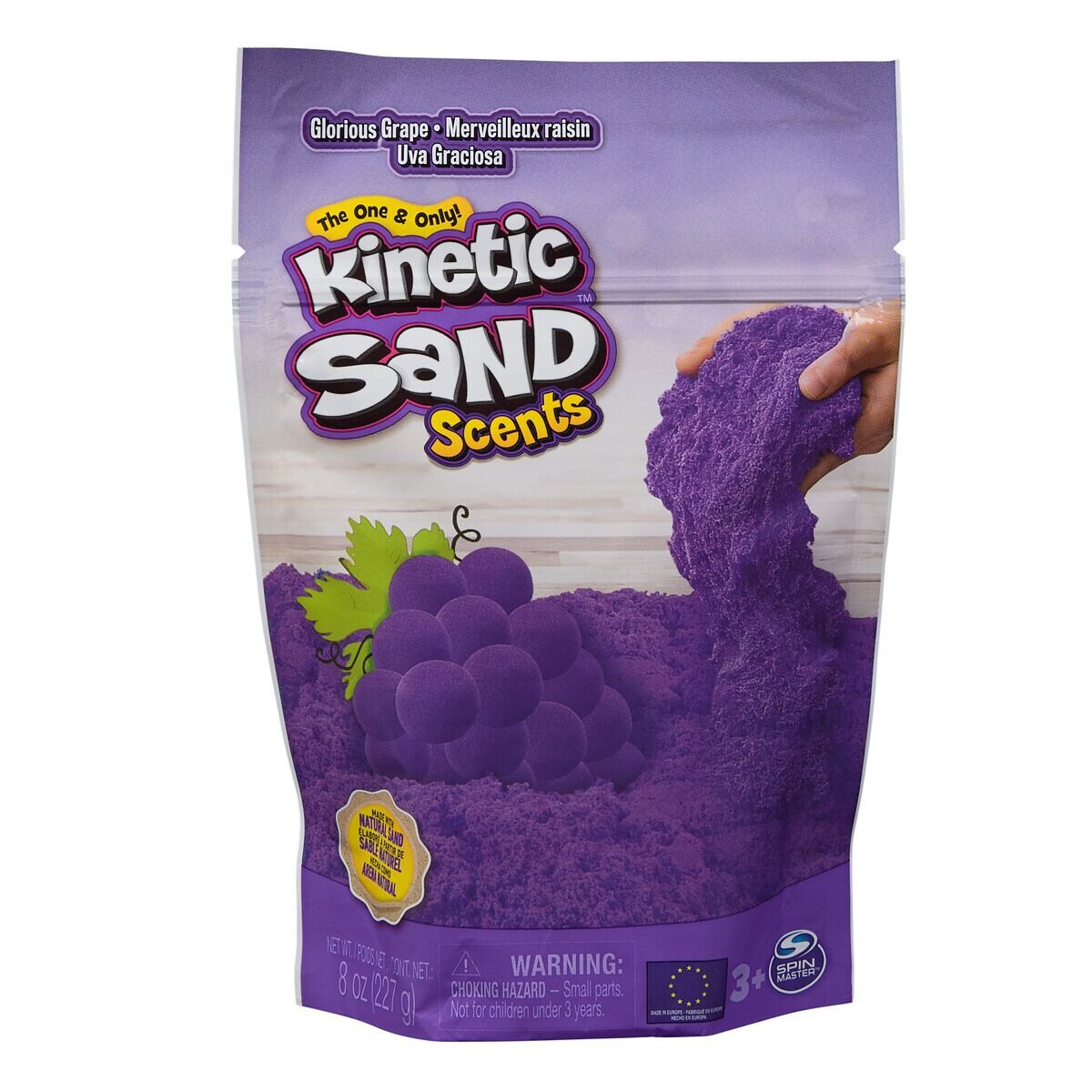 Spin Master Kinetic Sand Balení s ovocnými vůněmi, hrozny
