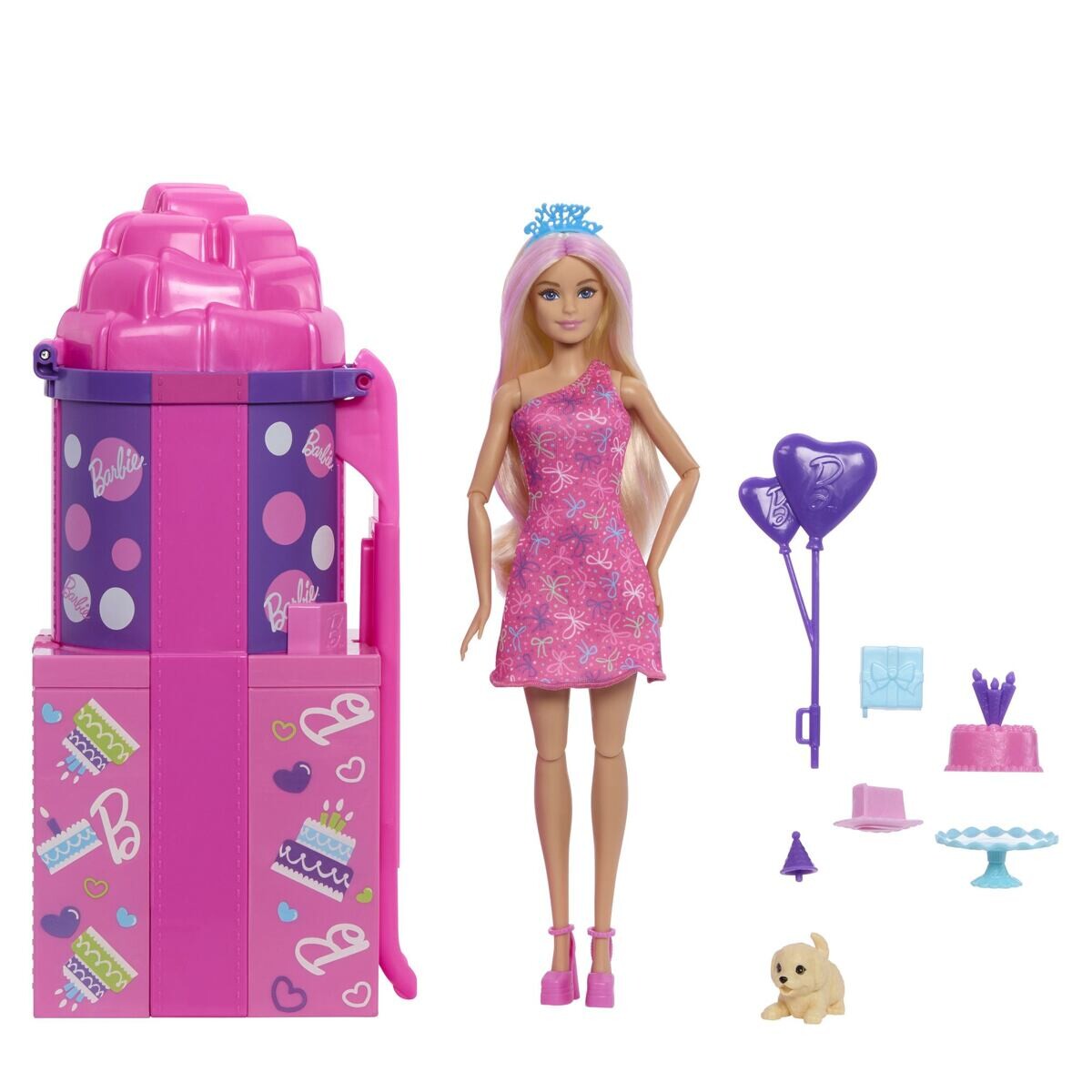 Mattel Barbie Party Reveal Barbie se skluzavkou herní set