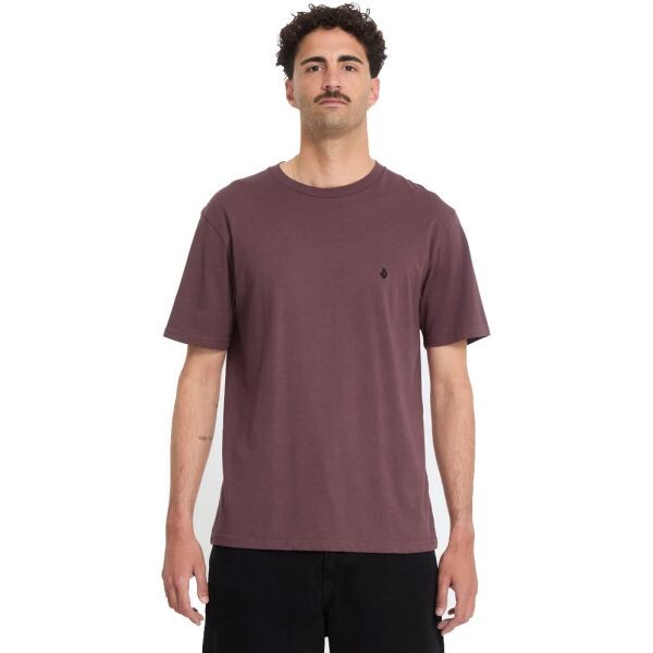 Triko Volcom Stone Blanks Bsc S/S - Vínová - L