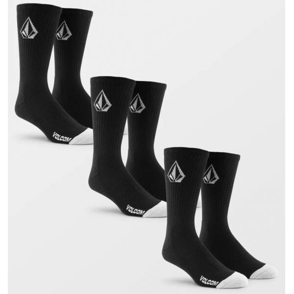 Ponožky Volcom Full Stone 3Pk - Černá - Univerzální