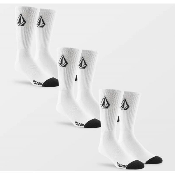 Ponožky Volcom Full Stone 3Pk - Bílá - Univerzální