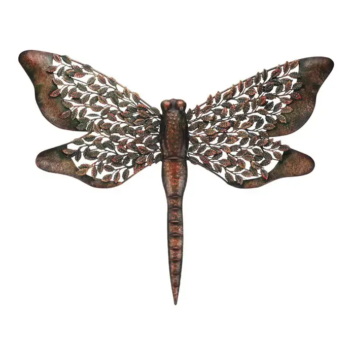 Autronic Kovová nástěnná dekorace Vážka SA317